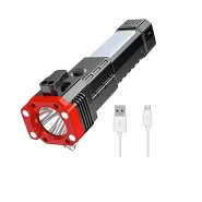 چراغ قوه پلیسی و شیشه شکن 8 کاره LED 3W TORCH